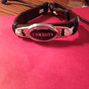 MEN/WOMEN LEATHER ADJUSTABLE DALLAS COWBOY BRACELET